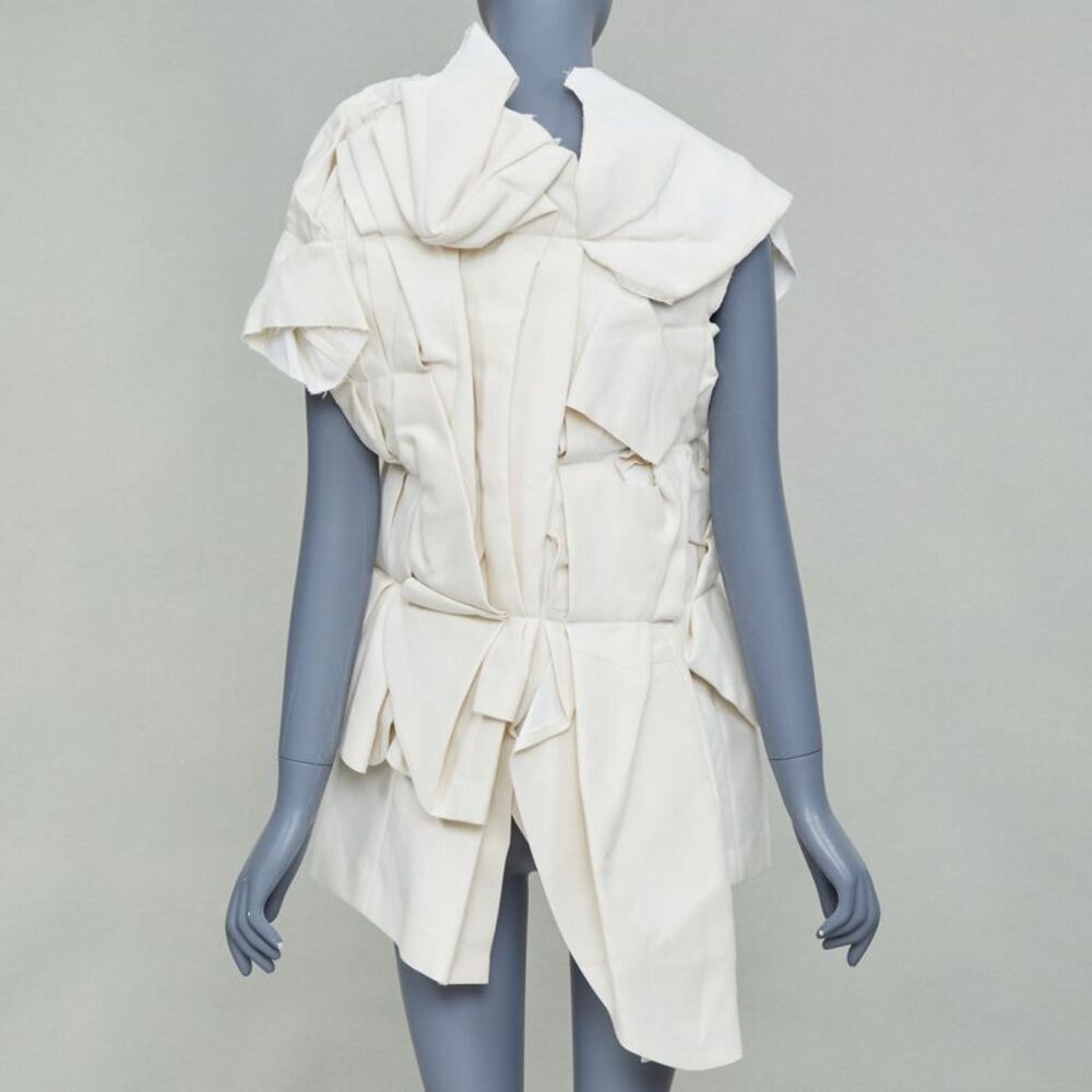 Comme Des Garcons 2013 Canvas Gathered Vest